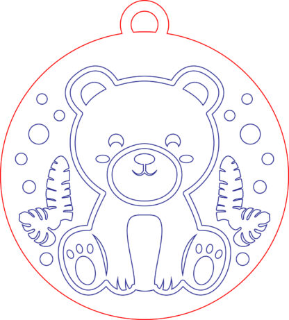 Keychain - Animal Set 01 - Bear