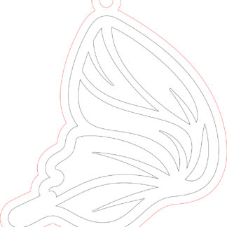 Keychain - Butterfly Wing 15