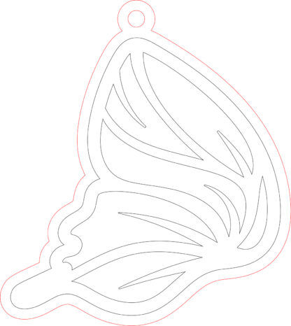Keychain - Butterfly Wing 15