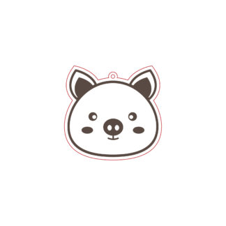 Keychain - Animal Set 02 - Pig