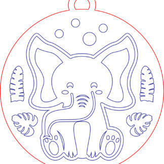 Keychain - Animal Set 01 - Elephant