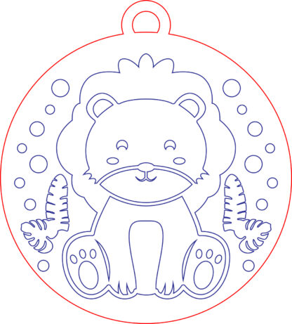 Keychain - Animal Set 01 - Lion