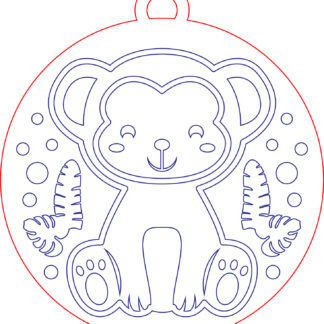 Keychain - Animal Set 01 - Monkey