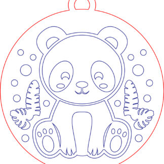 Keychain - Animal Set 01 - Panda