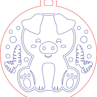Keychain - Animal Set 01 - Pig