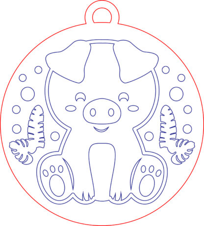 Keychain - Animal Set 01 - Pig
