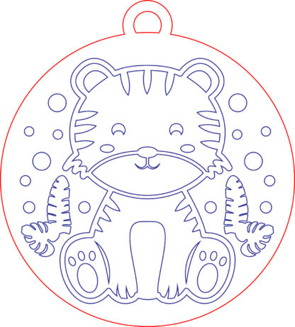 Keychain - Animal Set 01 - Tiger