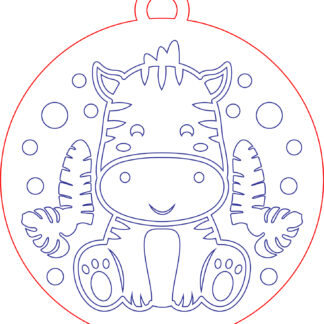 Keychain - Animal Set 01 - Zebra