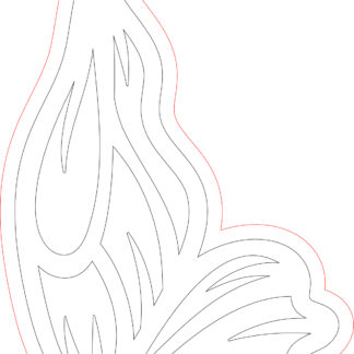 Keychain - Butterfly Wing 02