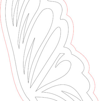 Keychain - Butterfly Wing 04