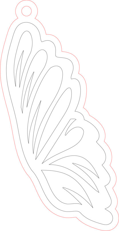 Keychain - Butterfly Wing 04