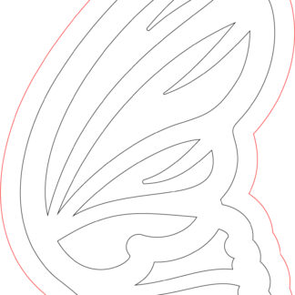 Keychain - Butterfly Wing 06