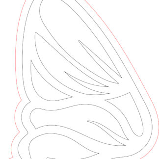Keychain - Butterfly Wing 07