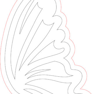 Keychain - Butterfly Wing 08