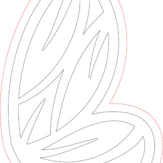 Keychain - Butterfly Wing 10