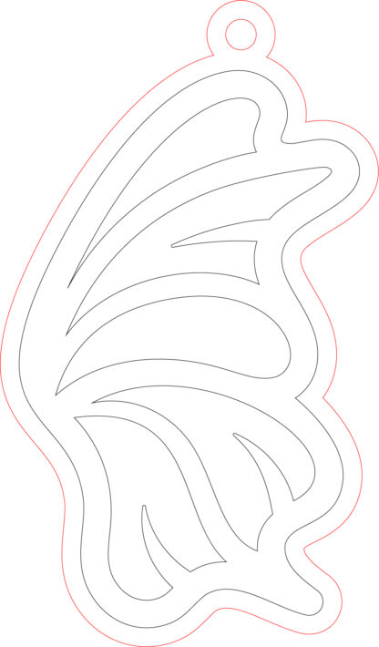 Keychain - Butterfly Wing 11