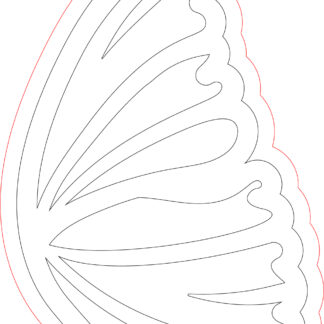 Keychain - Butterfly Wing 13