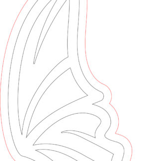 Keychain - Butterfly Wing 14