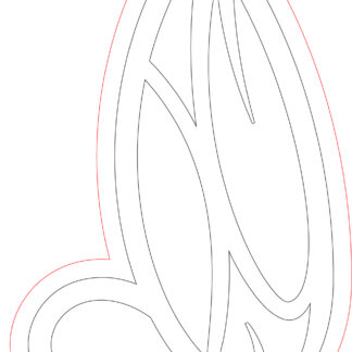 Keychain - Butterfly Wing 16